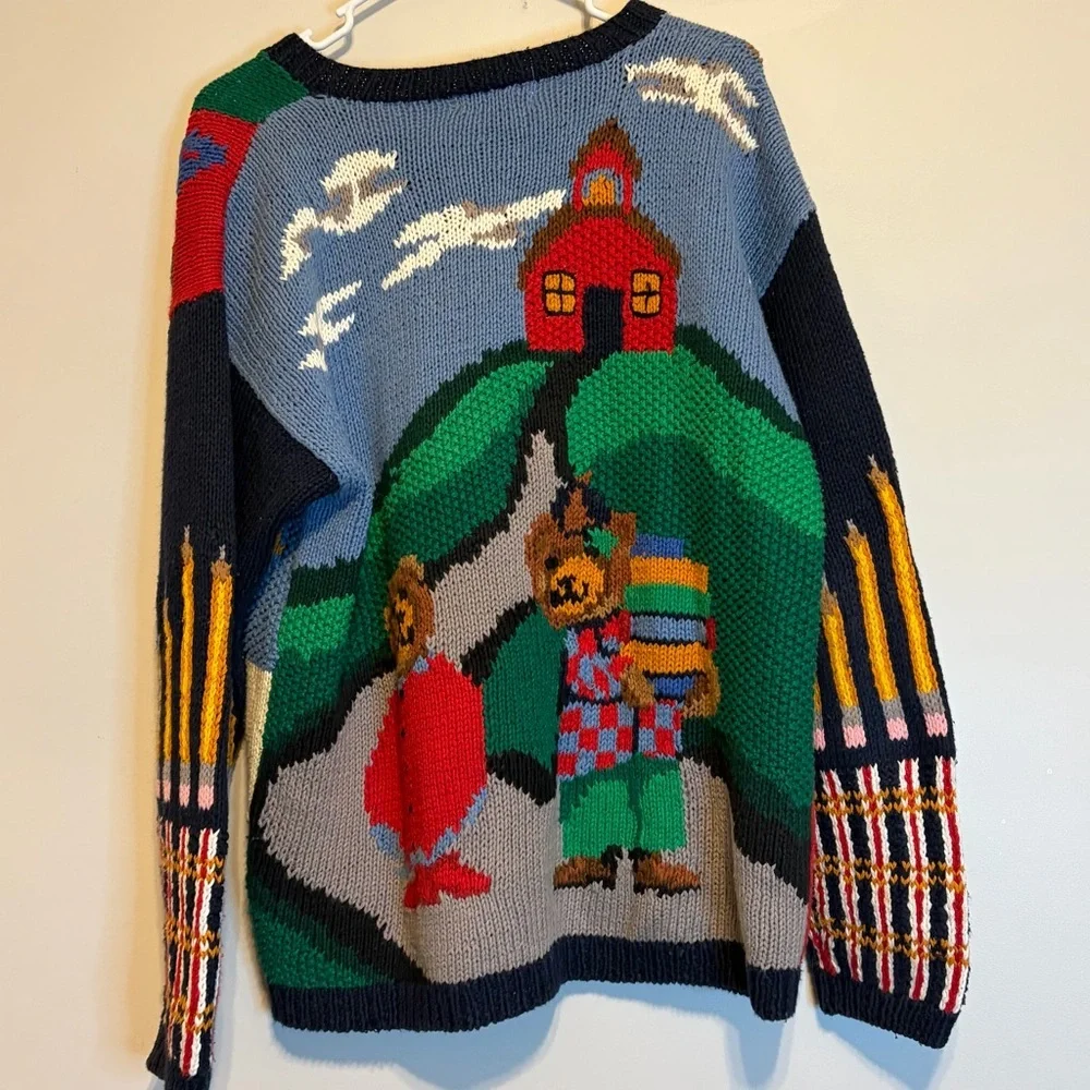 Alexandra Bartlett Multicolor Graphic Cardigan - Picture 5 of 9